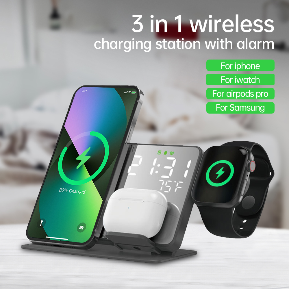 Watch 7 Smartwatch Iphone - 3 In 1 Wireless Charger สำหรับ