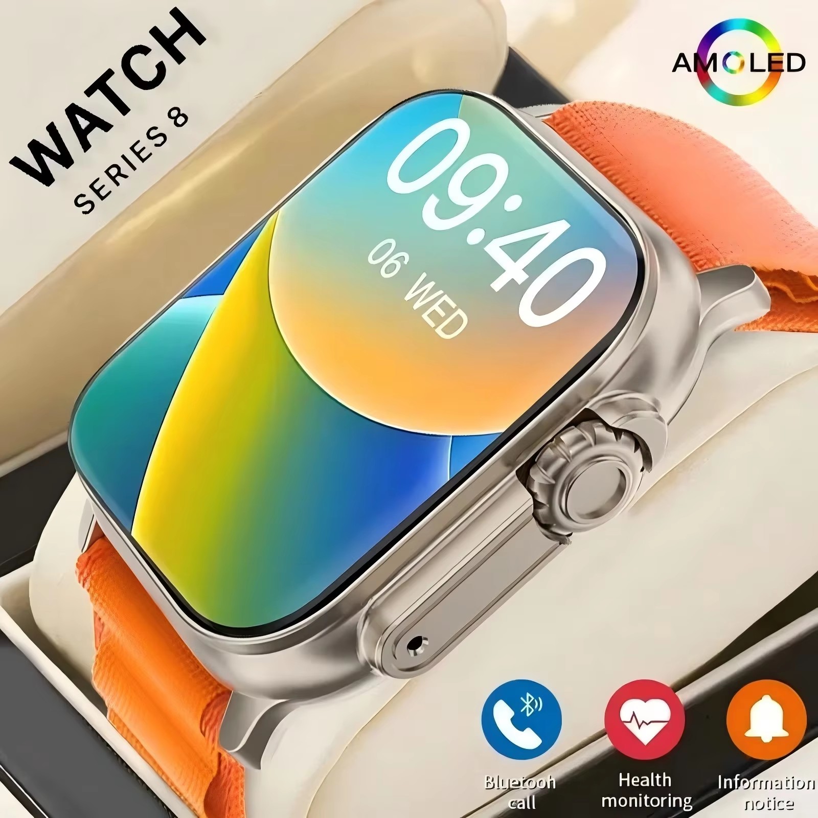 Smartwatch Square Watches For Men - Original T900 Ultra 2 สมาร์ทนาฬิกา 49