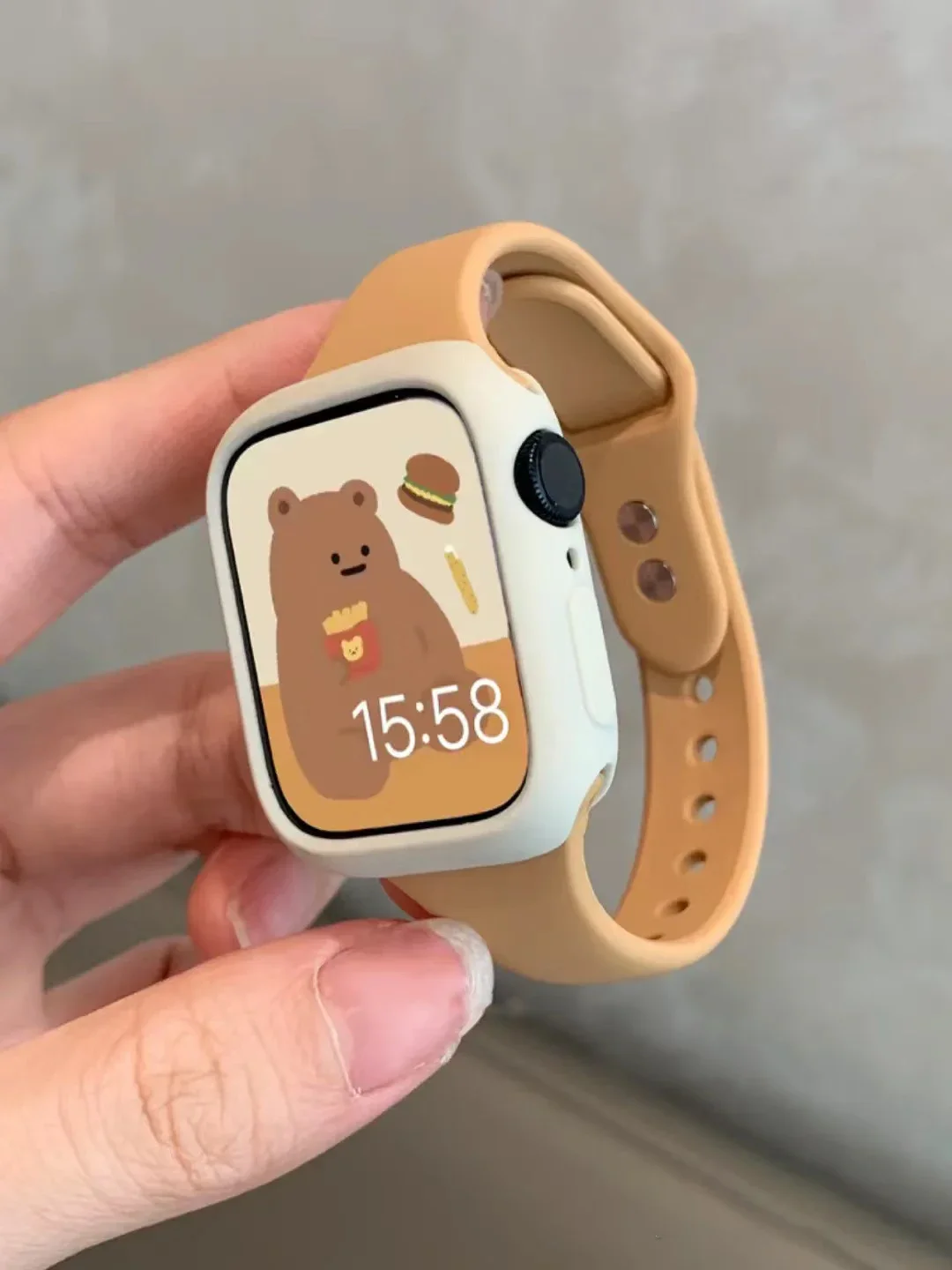 Smartwatch Slim Watches For Men - สายซิลิโคนบางสําหรับ Apple Watch band 45 มม.44