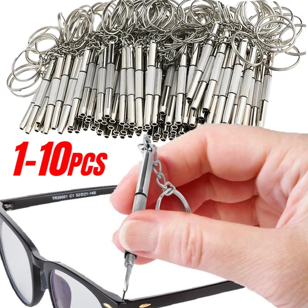 Watch Tool Repair Kit - ชุดเครื่องมือซ่อมแว่นตาแบบพกพา 1/3/5/10 ชิ้น พร้อมไขควงขนาดเล็กอเนกประสงค์สำหรับซ่อมแว่นตา นาฬิกา และโทรศัพท์มือถือ