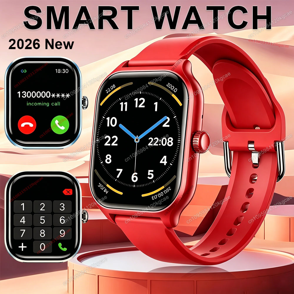 Smartwatch Watches For Women With Gps - 2026 ใหม่สมาร์ทวอทช์บลูทูธโทรเตือนข้อความการตรวจสอบสุขภาพ GPS ตัวติดตามกีฬาสมาร์ทวอทช์ของขวัญสำหรับผู้ชายและผู้หญิง Hw12