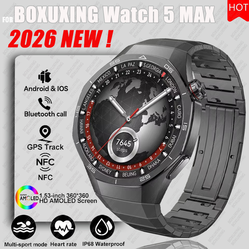 Smartwatch Watches For Women With Gps - นาฬิกา BOXUXING รุ่นใหม่ ปี 2026 นาฬิกาอัจฉริยะ