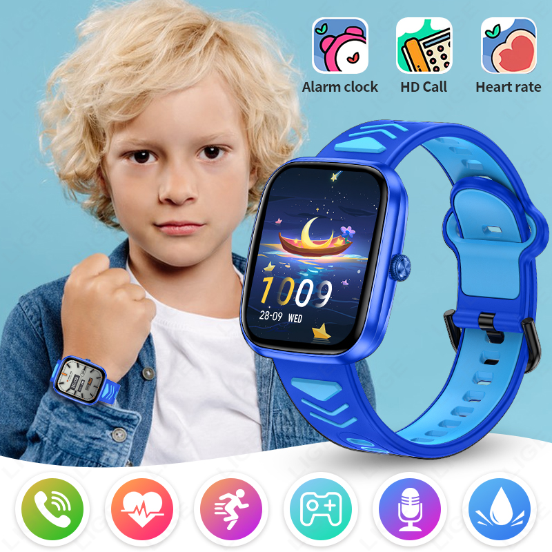 Smartwatch Watches For Kid Boy - นาฬิกาสมาร์ทวอทช์เด็ก LIGE 2026 หน้าจอสัมผัส HD พร้อมเกมส์