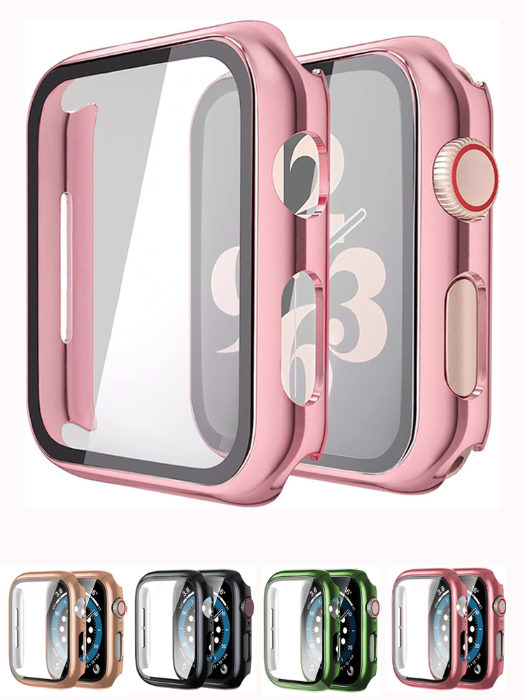 Smartwatch Apple Watches For Women - อุปกรณ์เสริมกระจก + เคสสำหรับ Apple Watch 44มม.