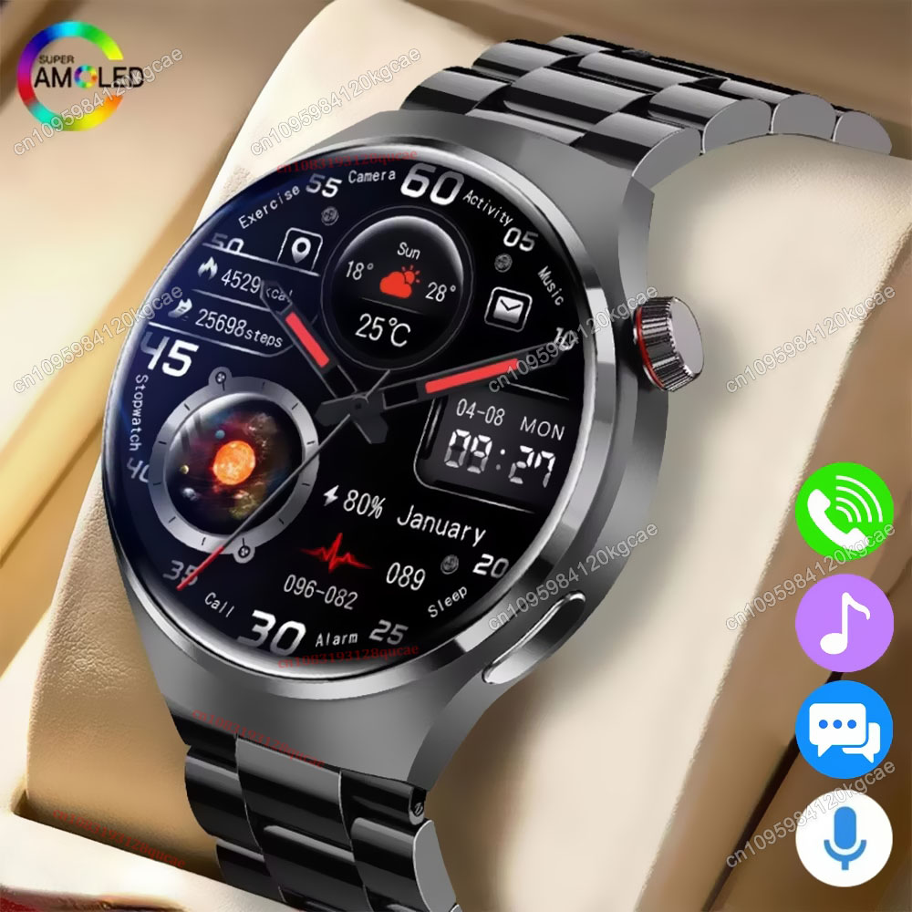 Smartwatch Ring Watches - สมาร์ทวอทช์ผู้ชายรุ่นใหม่ปี 2026 หน้าจอ HD ติดตามอัตราการเต้นของหัวใจ ติดตามสุขภาพ