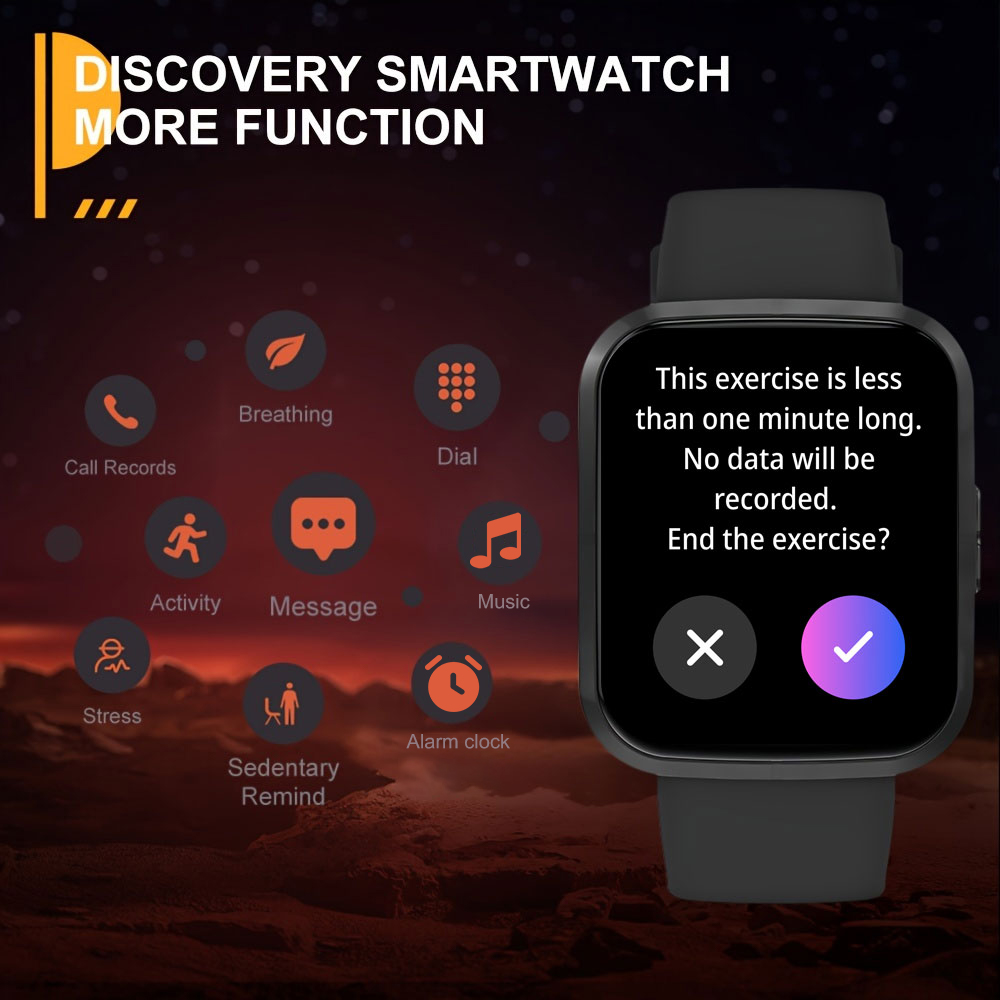 Smartwatch Premium Watches For Women - PEJE นาฬิกาอัจฉริยะมัลติฟังก์ชั่นสำหรับผู้ชายผู้หญิงรุ่นพรีเมียม - หน้าจอสี่เหลี่ยมขนาด 1.69 นิ้ว