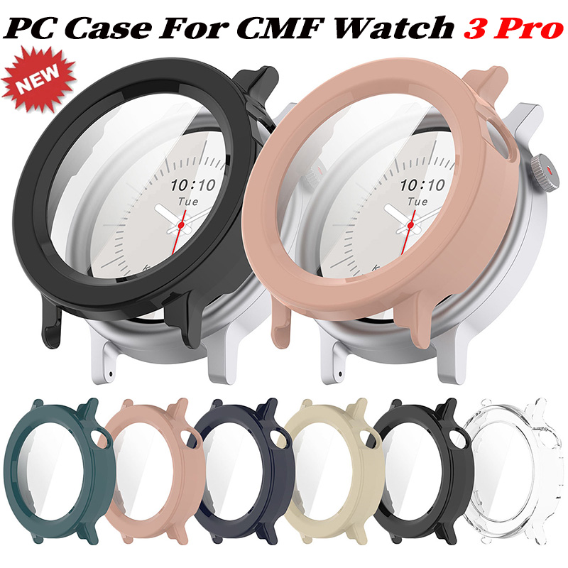 Smartwatch Nothing Watches - กระจก+เคสพีซีสำหรับนาฬิกา Nothing CMF 3 Pro ป้องกันรอยขีดข่วน