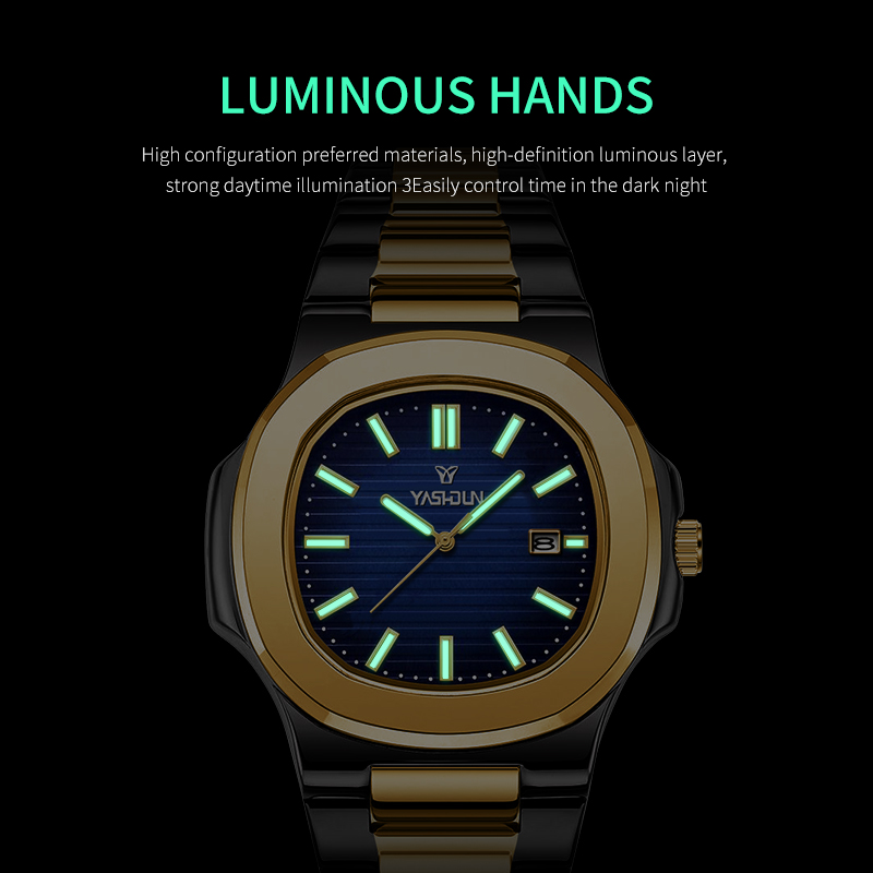 นาฬิกาควอตซ์แฟชั่นทรงสี่เหลี่ย - Smartwatch Square Watches For Men บทวิจารณ์และราคา