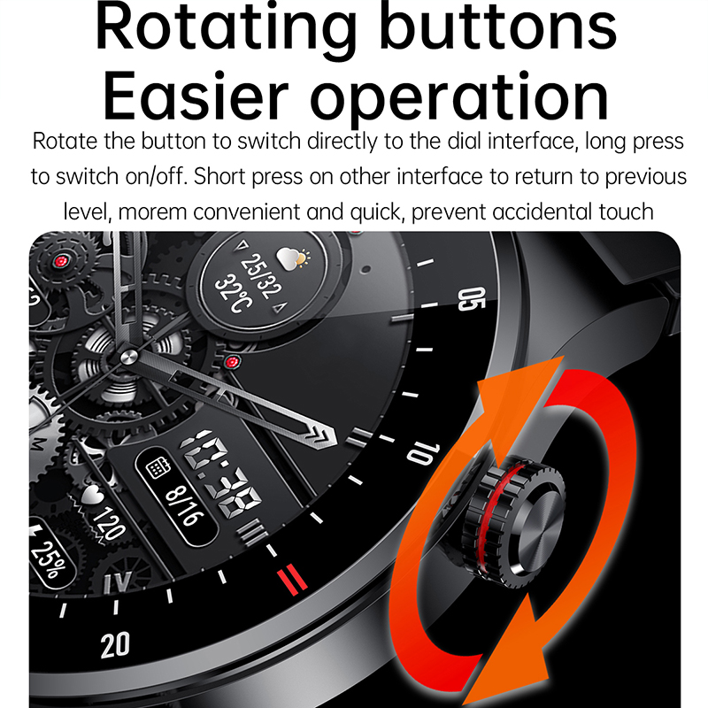 GPS ECG + PPG บลูทูธนาฬิกาสมาร - Smartwatch Nothing Watches บทวิจารณ์และราคา