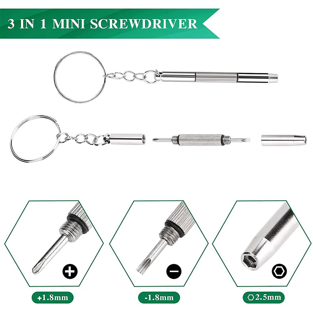 ชุดไขควง 3 in 1 ขนาดเล็กพกพาสะ - Watch Tool Repair Kit บทวิจารณ์และราคา