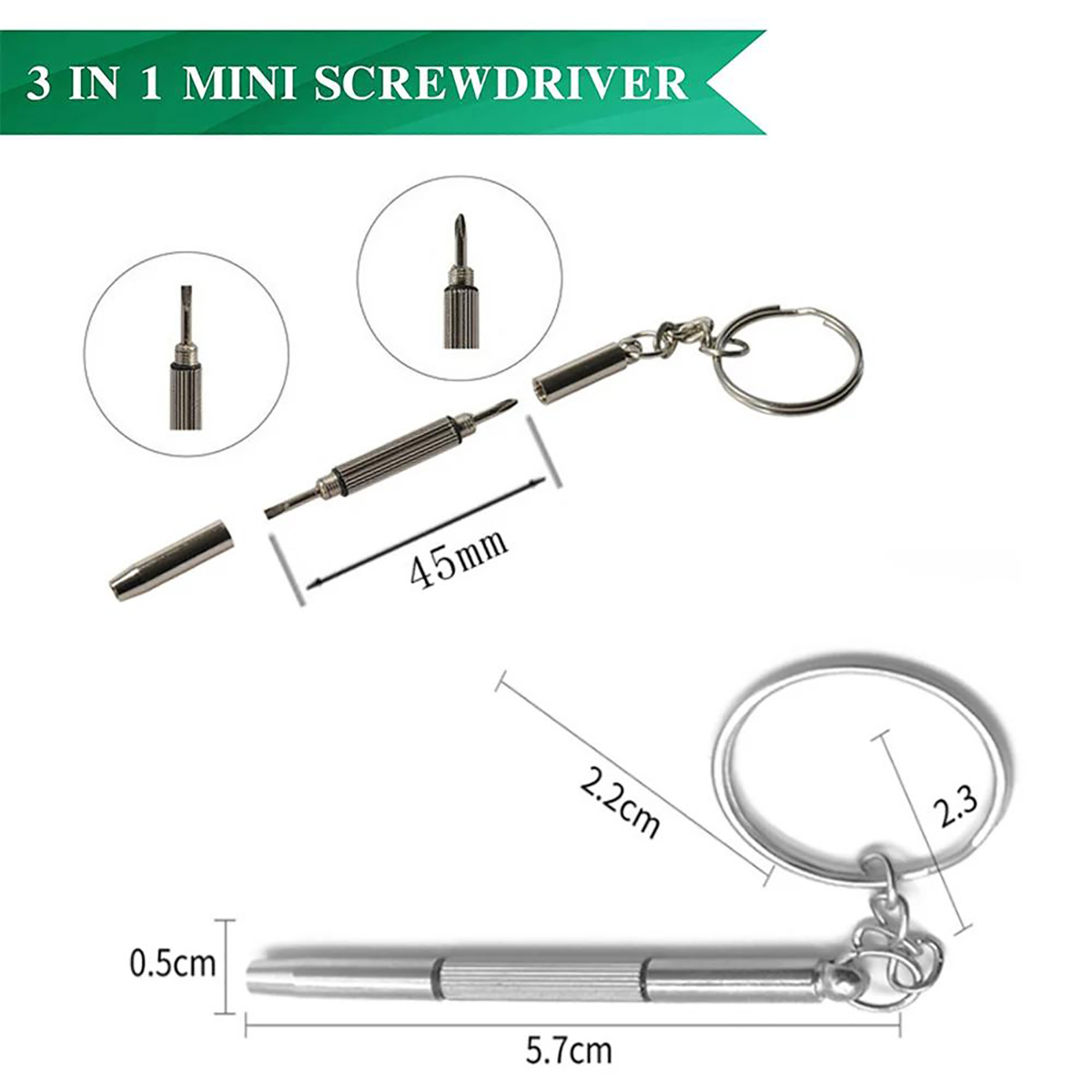 ชุดไขควง 3 in 1 ขนาดเล็กพกพาสะ - Watch Tool Repair Kit บทวิจารณ์และราคา