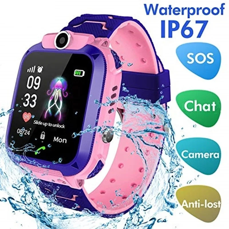 2G เด็กดูสมาร์ท SOS โทรตําแหน่ - Smartwatch Watches For Kid Boy บทวิจารณ์และราคา
