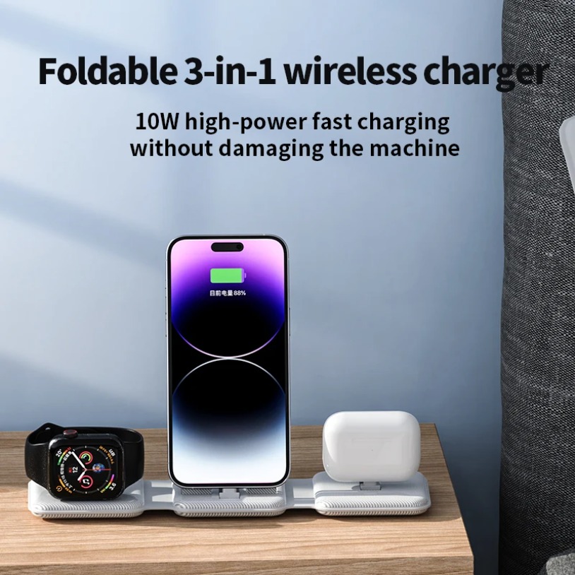 แท่นชาร์จไร้สายแม่เหล็ก 3 in 1 - Watch 7 Smartwatch Iphone บทวิจารณ์และราคา