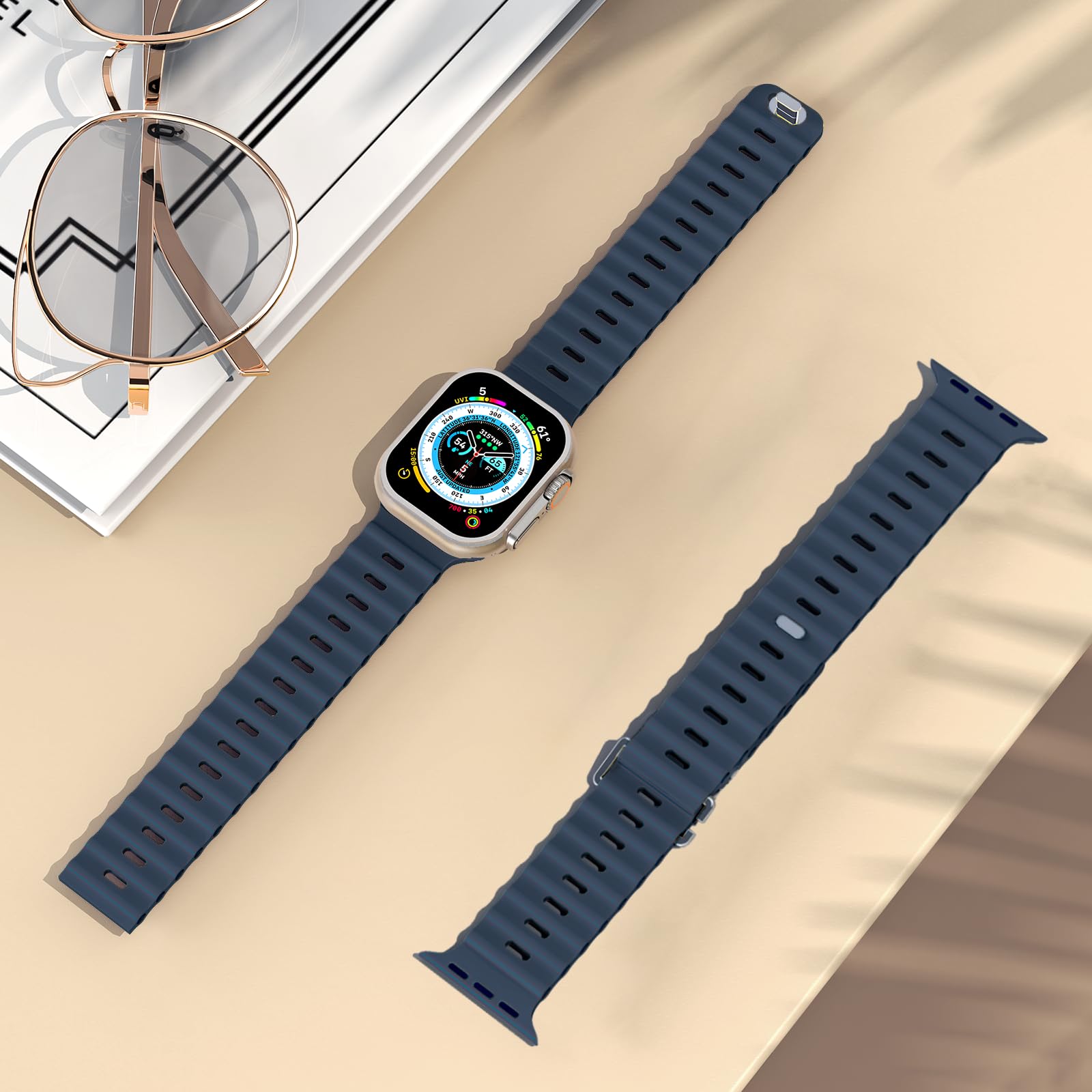 สายรัดข้อมือซิลิโคนแนวสปอร์ตสำ - Smartwatch Apple Watches For Women บทวิจารณ์และราคา