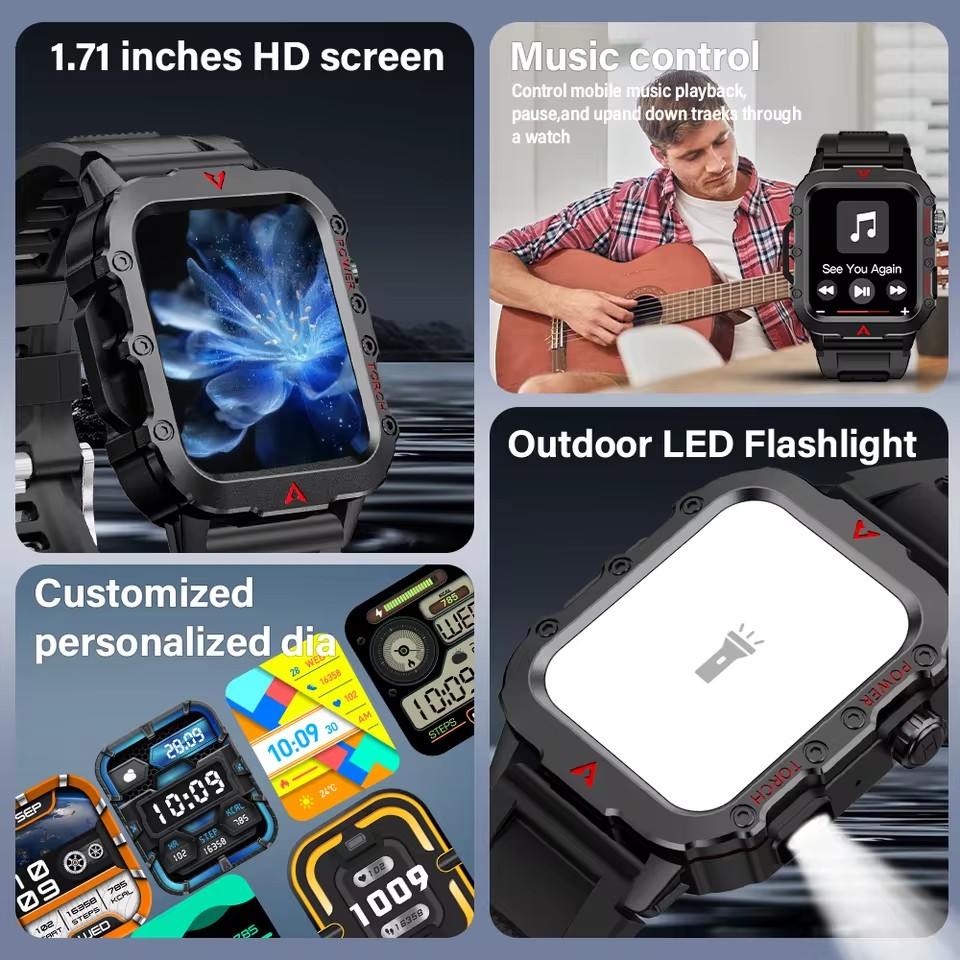 ใหม่กีฬากลางแจ้งสมาร์ทวอทช์หน้ - Smartwatch Watches For Women With Gps บทวิจารณ์และราคา