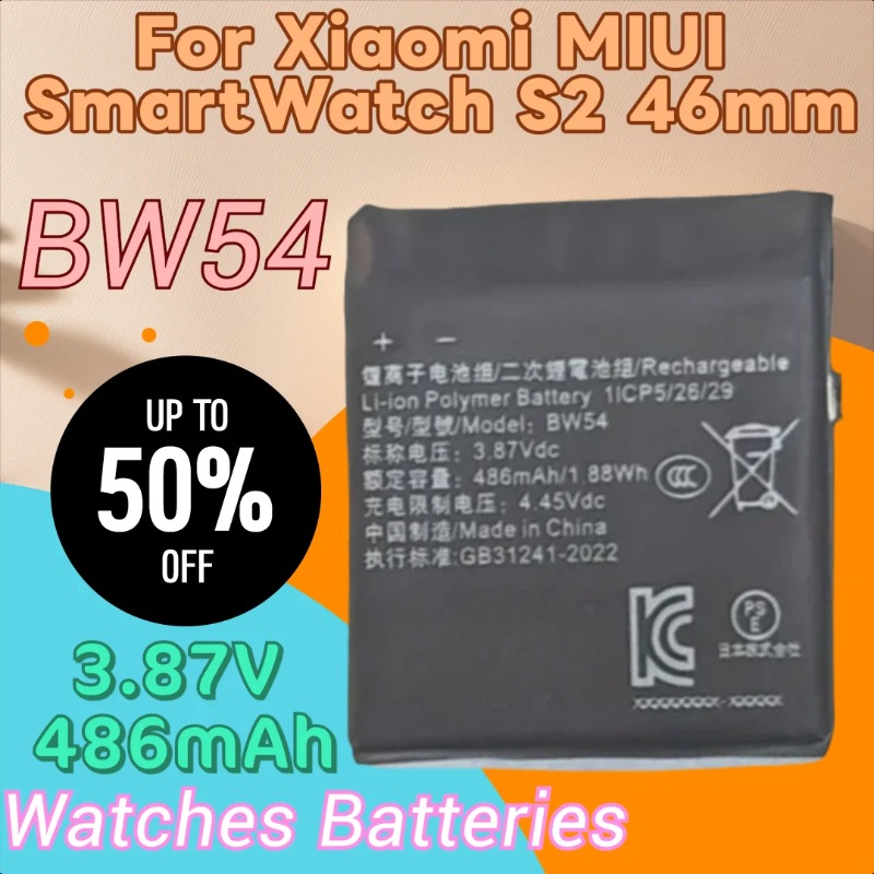100% ใหม่คุณภาพสูง 3.87V 486mA - Smartwatch New Watches บทวิจารณ์และราคา