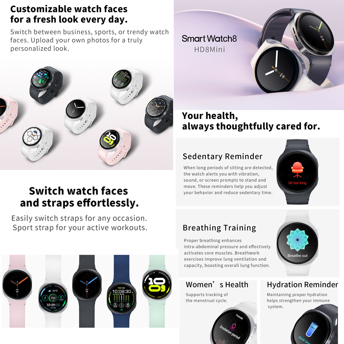 2026 นาฬิกาใหม่ 8 มินิ GPS ติด - Smartwatch Watches For Women With Gps บทวิจารณ์และราคา