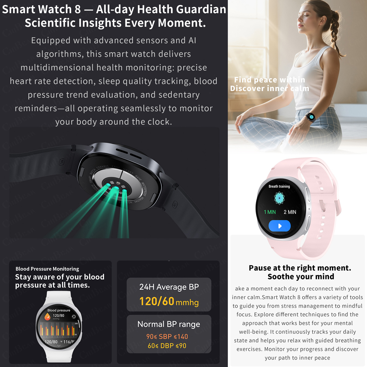 2026 นาฬิกาใหม่ 8 มินิ GPS ติด - Smartwatch Watches For Women With Gps บทวิจารณ์และราคา