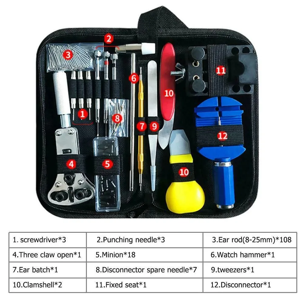 147 ชิ้น/เซ็ตนาฬิกาเปิดซ่อมชุด - Watch Tool Repair Kit บทวิจารณ์และราคา