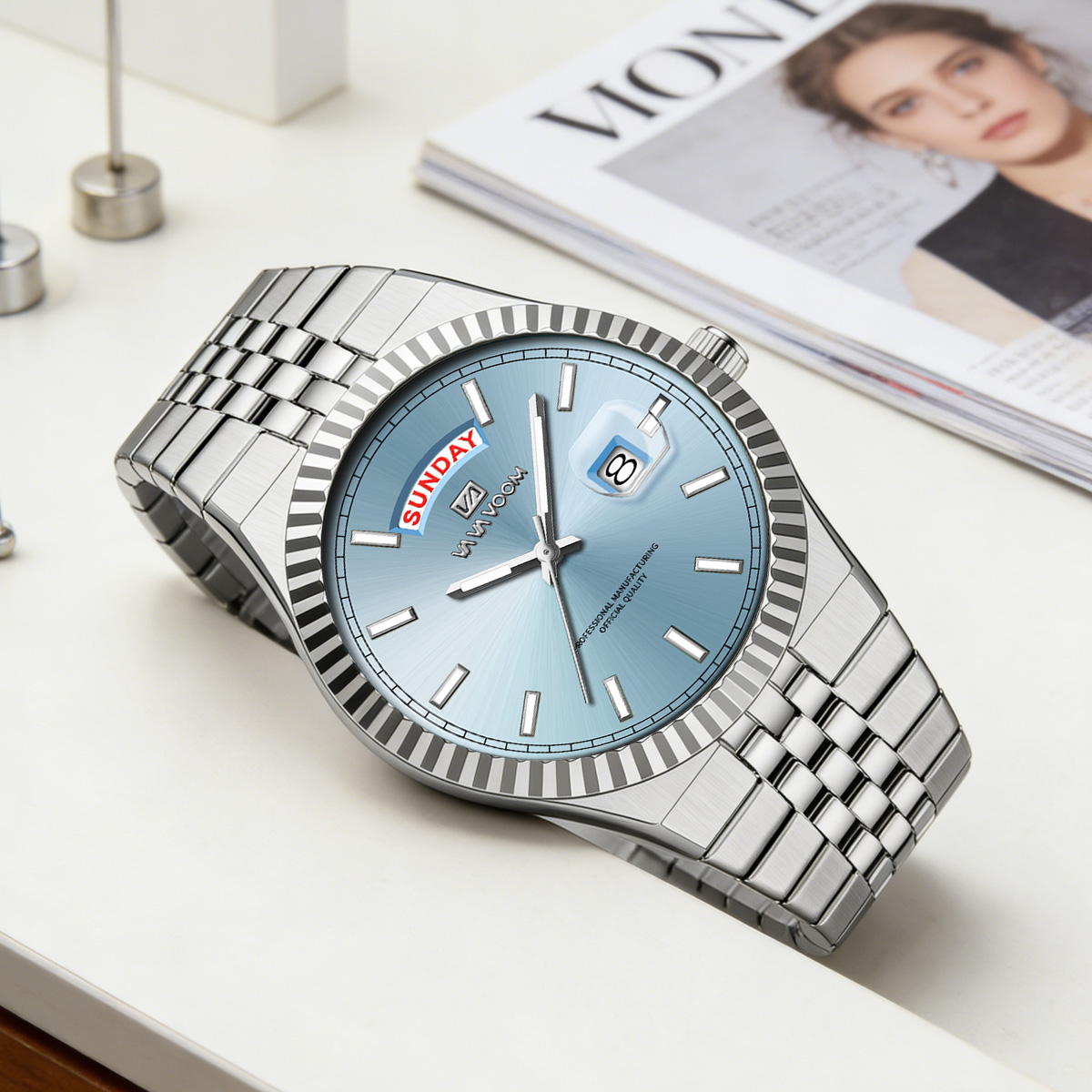 นาฬิกาควอตซ์ผู้ชาย รุ่นนักบิน  - Smartwatch Ring Watches บทวิจารณ์และราคา