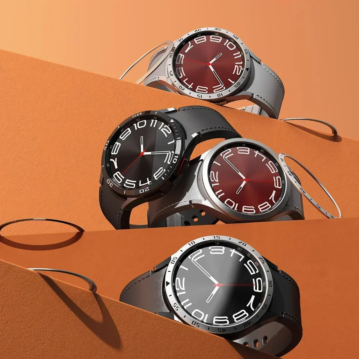 ขอบโลหะแบบร้อนสำหรับ Samsung G - Smartwatch Ring Watches บทวิจารณ์และราคา