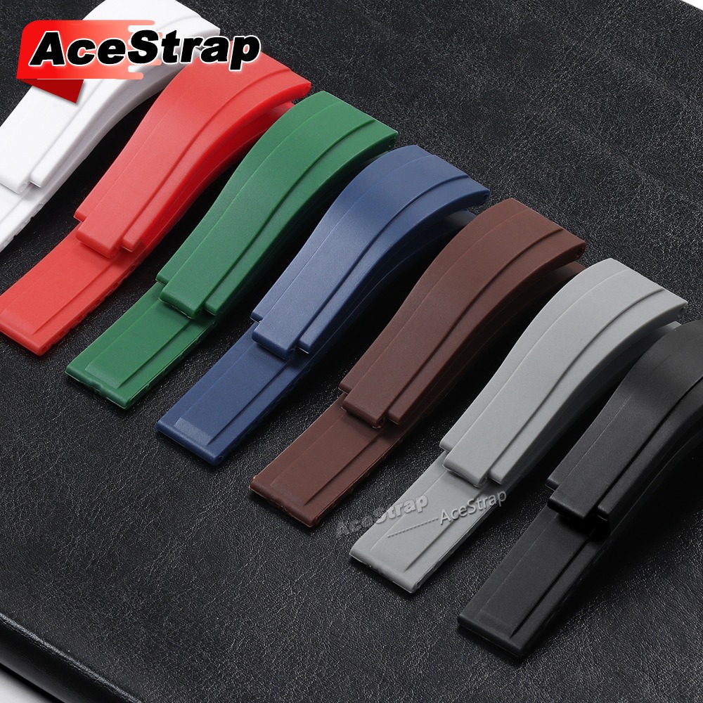 สายนาฬิกาซิลิโคนกันน้ำ 20 มม.  - Watches Rolex Smartwatch บทวิจารณ์และราคา