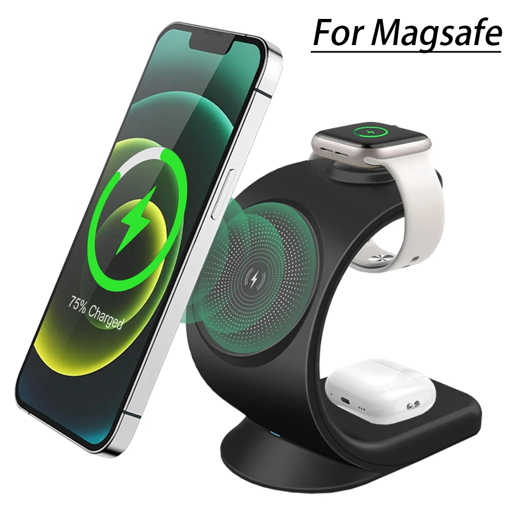 แท่นชาร์จไร้สายแม่เหล็ก 3 in 1 - Watch 7 Smartwatch Iphone บทวิจารณ์และราคา