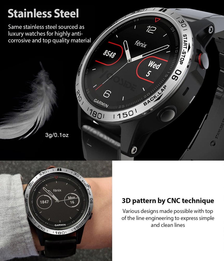 BEZEL สําหรับ Garmin Fenix 7 7 - Smartwatch Ring Watches บทวิจารณ์และราคา