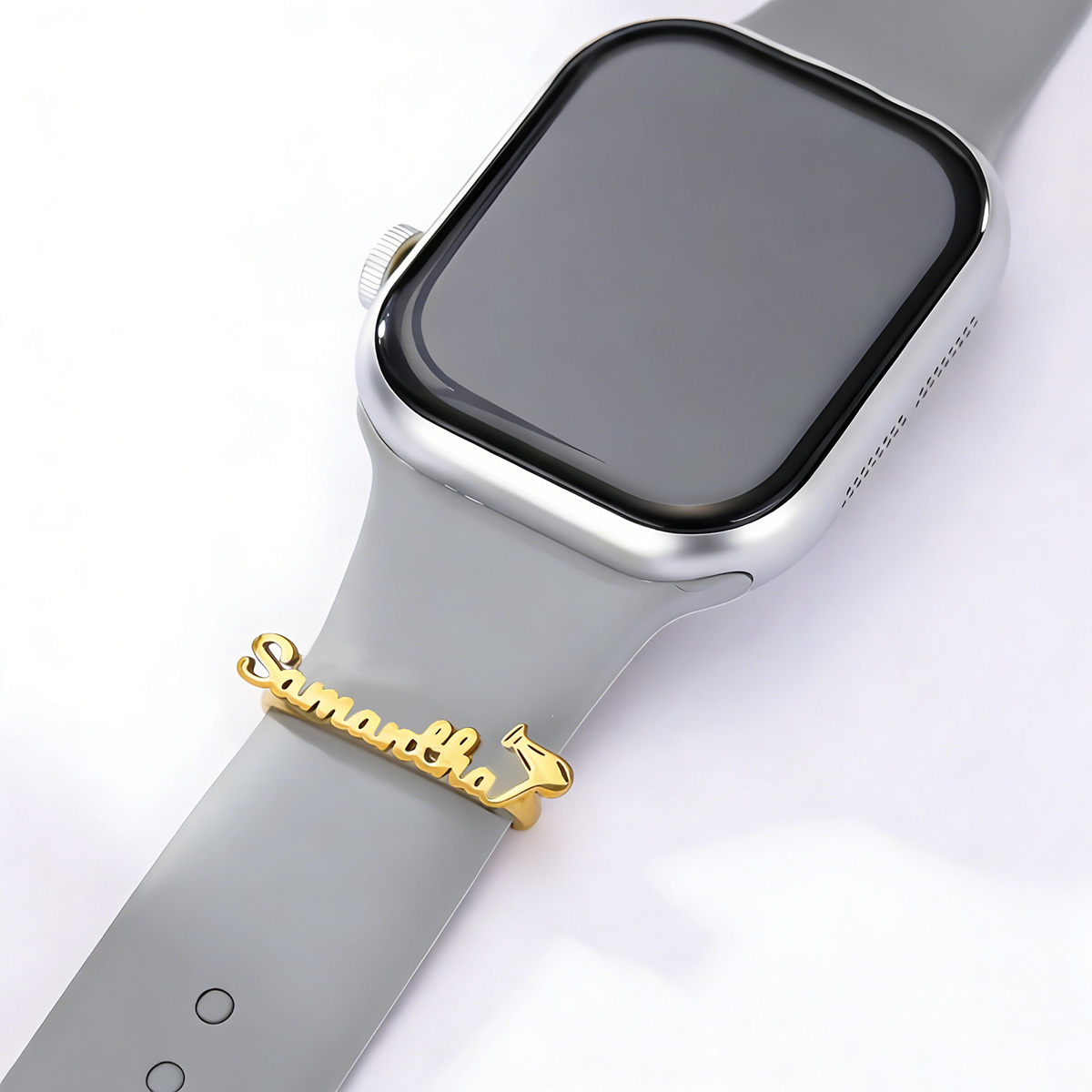 ชาร์มโลหะสลักชื่อ Chandler สำห - Smartwatch Ring Watches บทวิจารณ์และราคา