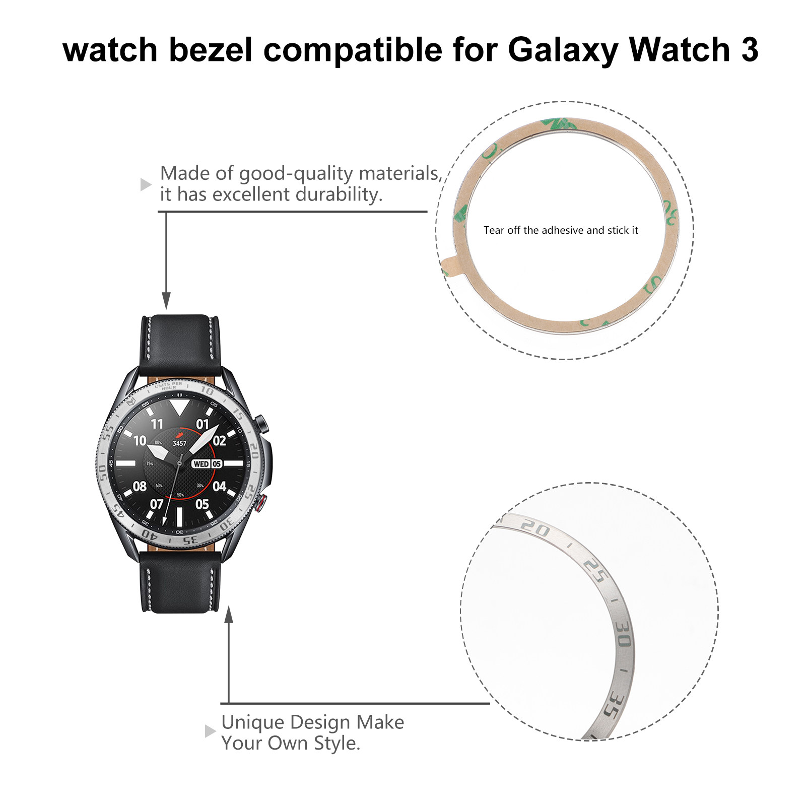 1 ชิ้น วงแหวนป้องกันหน้าปัดนาฬ - Smartwatch Ring Watches บทวิจารณ์และราคา