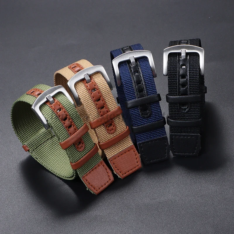 20 มม.22 มม.ผ้าใบไนลอน Patch ส - Watches Rolex Smartwatch บทวิจารณ์และราคา