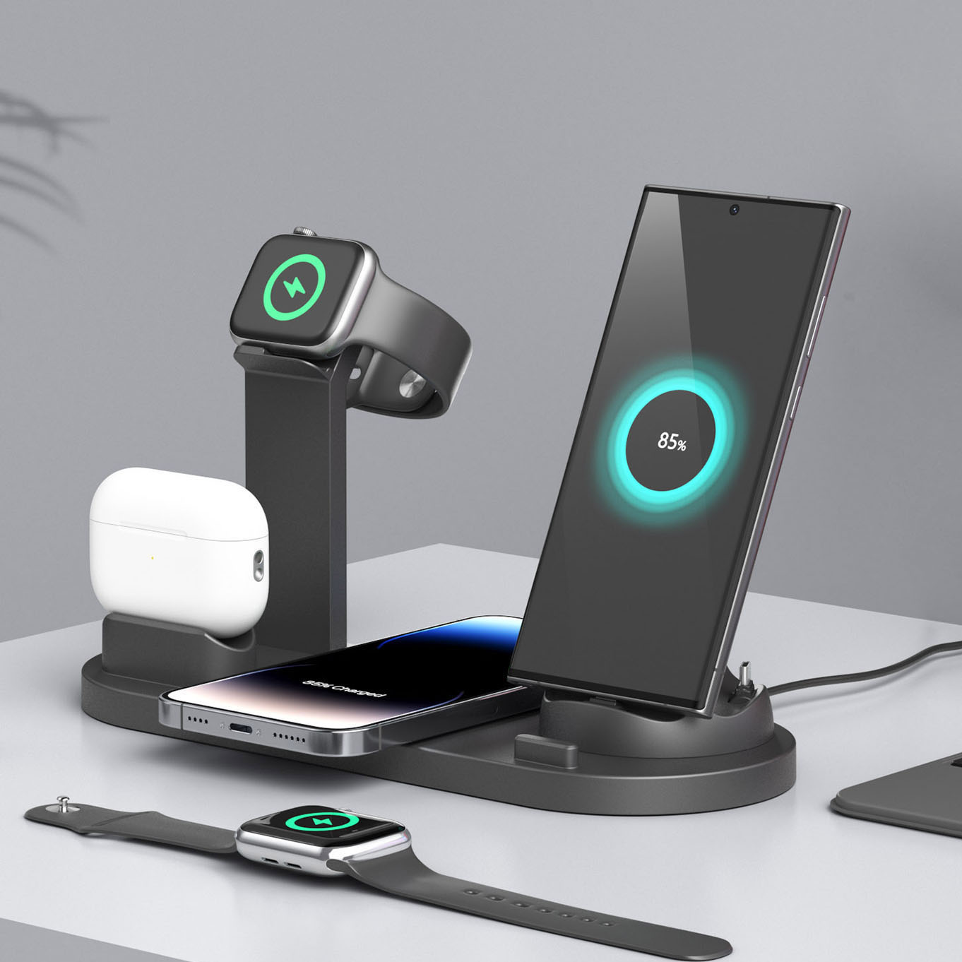แท่นชาร์จไร้สาย 7 in 1 สำหรับ  - Watch 7 Smartwatch Iphone บทวิจารณ์และราคา