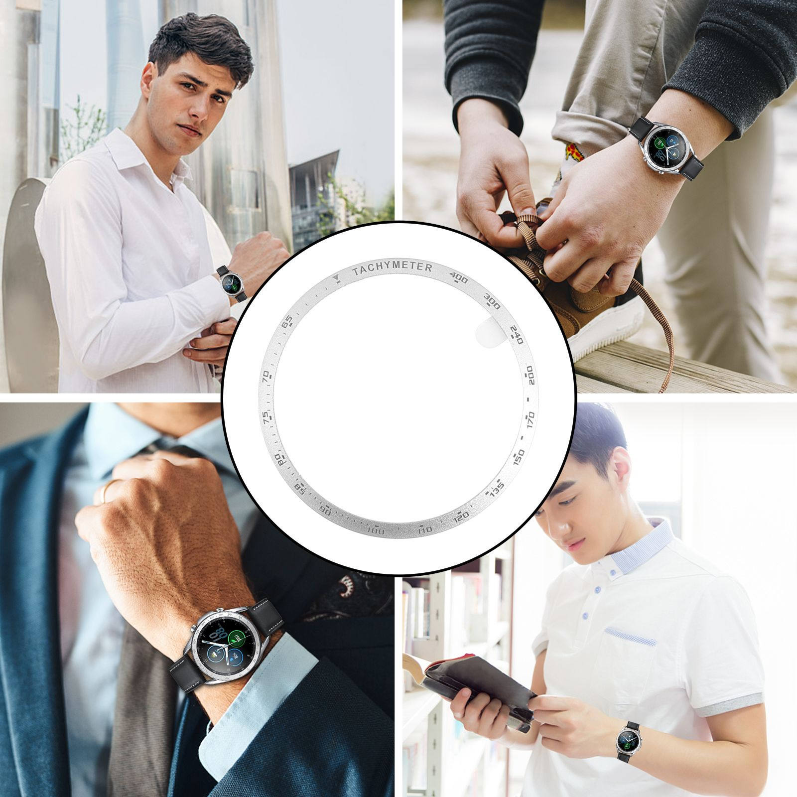 กรอบป้องกันหน้าปัดนาฬิกาอัจฉริ - Smartwatch Ring Watches บทวิจารณ์และราคา