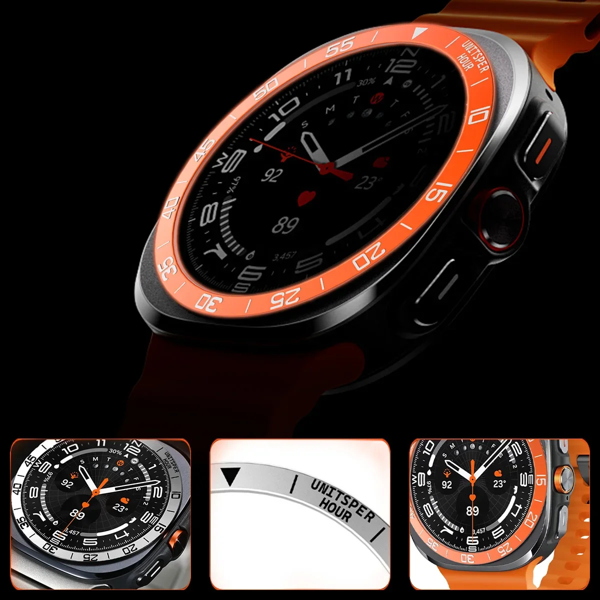 ฝาครอบโลหะ BEZEL แหวนสําหรับ S - Smartwatch Ring Watches บทวิจารณ์และราคา