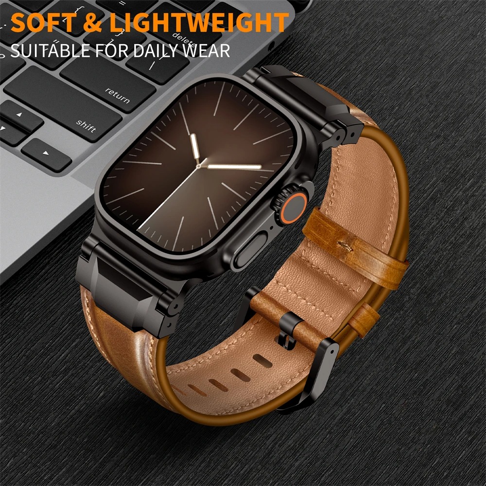 สายหนัง Business Armor สำหรับ  - Smartwatch Slim Watches For Men บทวิจารณ์และราคา