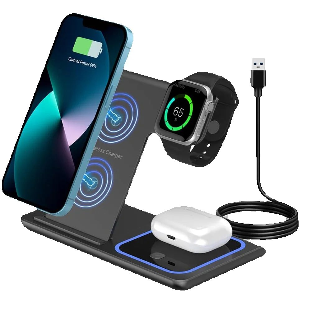 แท่นชาร์จไร้สายแบบพับได้ 3 in  - Watch 7 Smartwatch Iphone บทวิจารณ์และราคา
