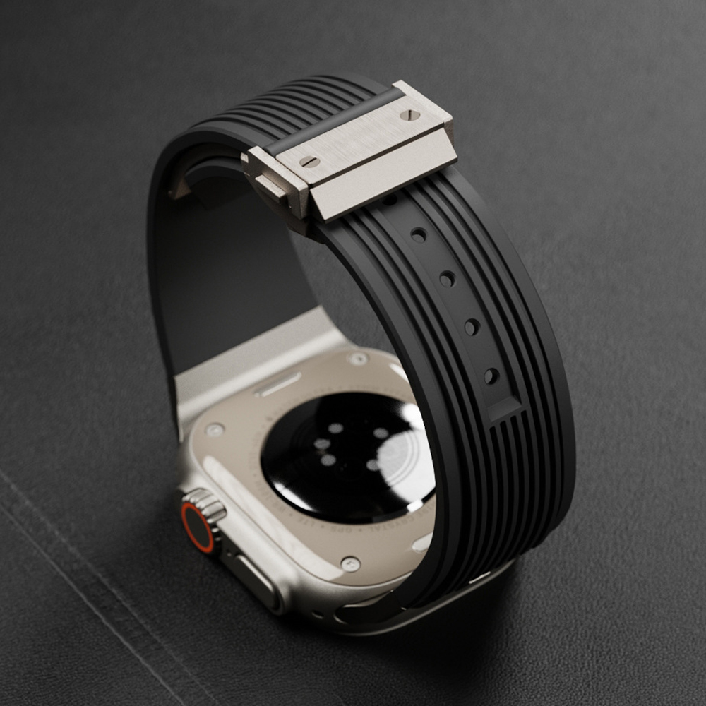 สายซิลิโคนสำหรับ Apple Watch U - Smartwatch Slim Watches For Men บทวิจารณ์และราคา