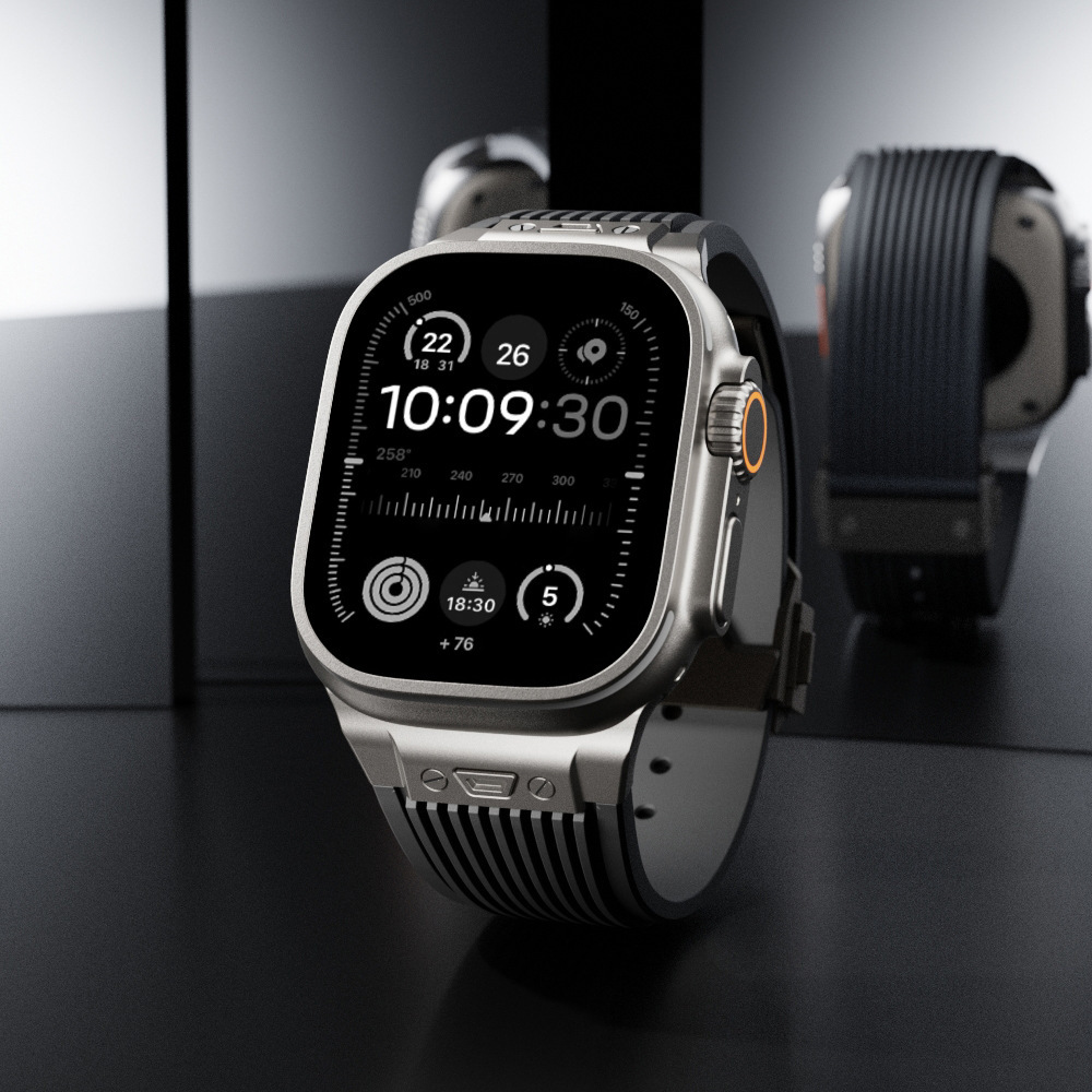 สายซิลิโคนสำหรับ Apple Watch U - Smartwatch Slim Watches For Men บทวิจารณ์และราคา