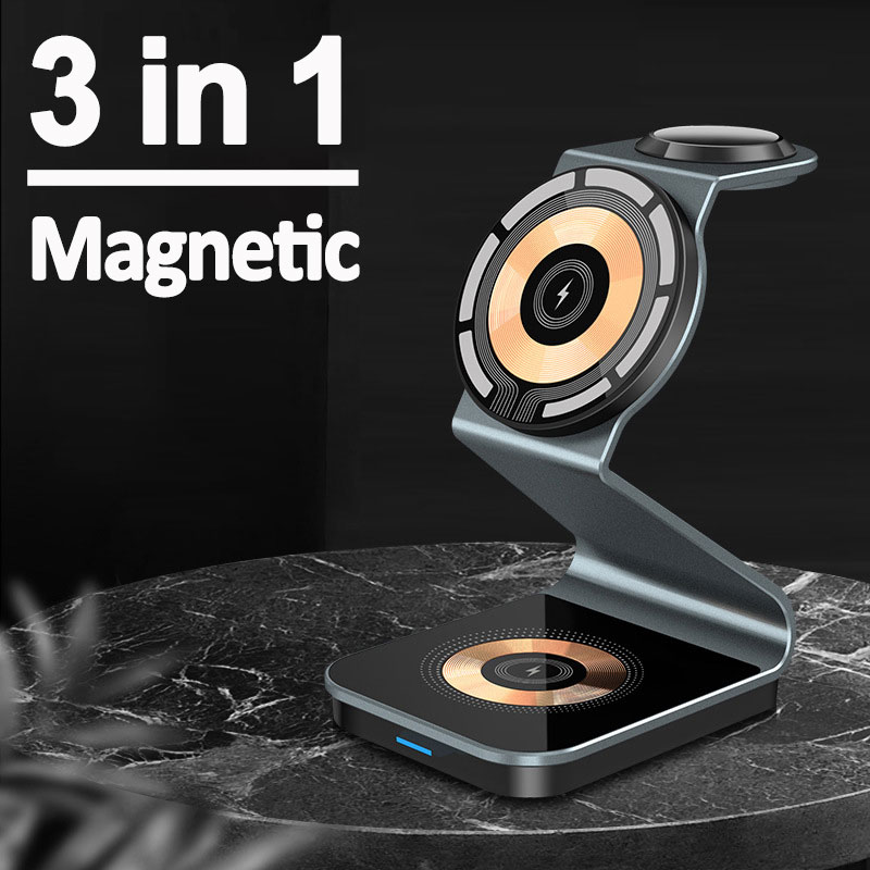 3 ใน 1 โปร่งใส Magnetic Wirele - Watch 7 Smartwatch Iphone บทวิจารณ์และราคา