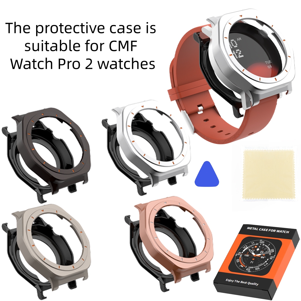 เคสโลหะสำหรับนาฬิกาอัจฉริยะ CM - Smartwatch Nothing Watches บทวิจารณ์และราคา