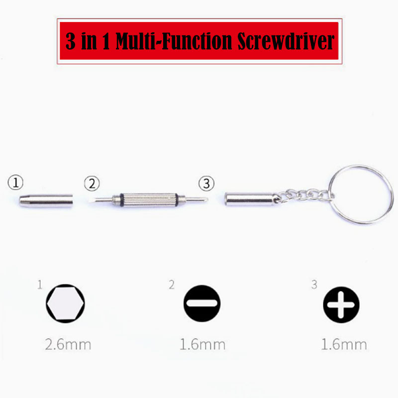 ไขควง 3 in 1 สำหรับแว่นตา ไขคว - Watch Tool Repair Kit บทวิจารณ์และราคา