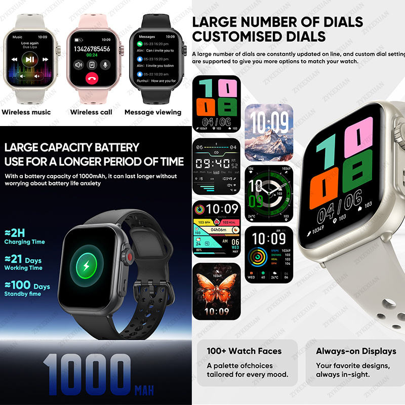 นาฬิกาอัลตร้า K62 สำหรับผู้ชาย - Smartwatch Watches For Women With Gps บทวิจารณ์และราคา
