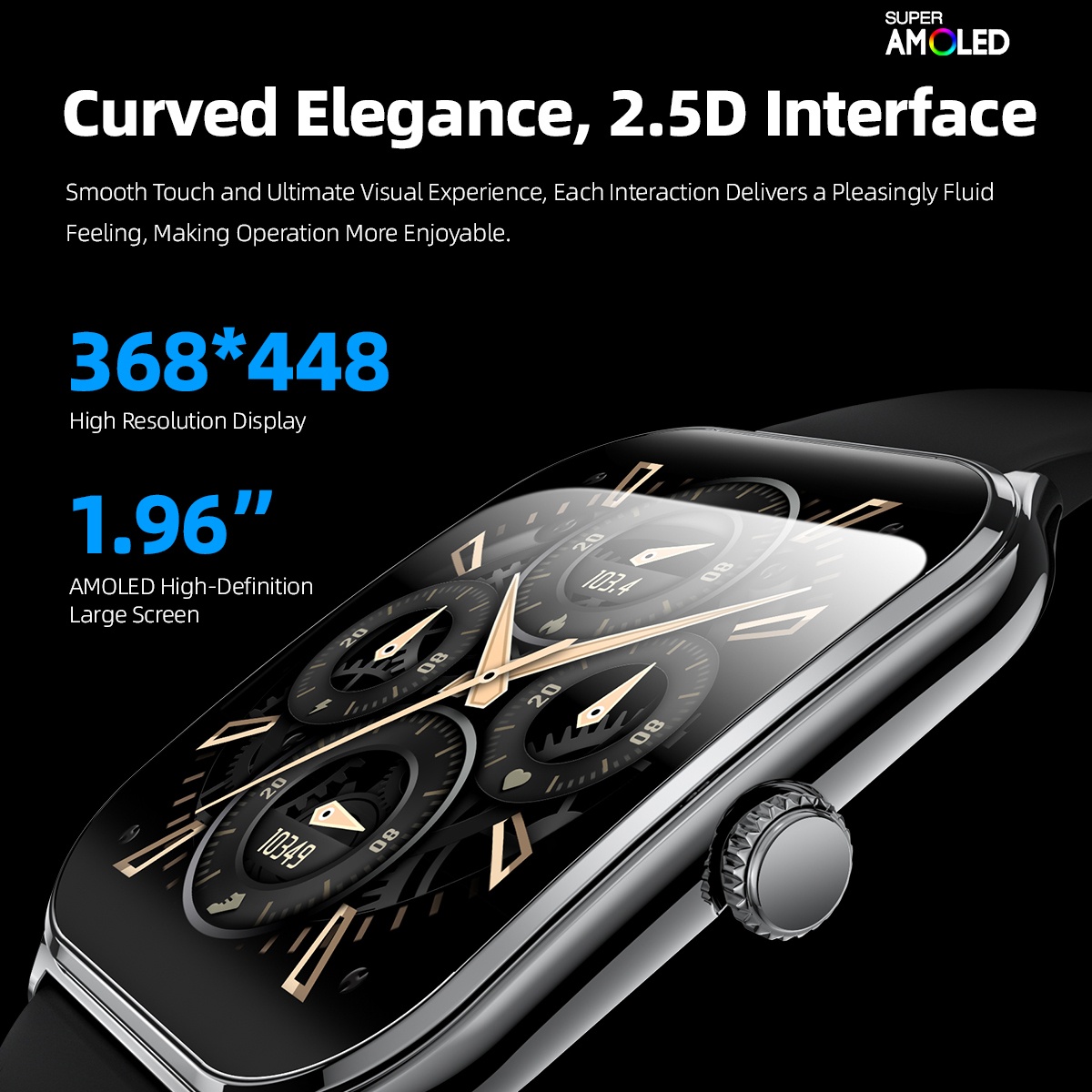 แฟชั่น Ultra-Slim AMOLED Smart - Smartwatch Slim Watches For Men บทวิจารณ์และราคา