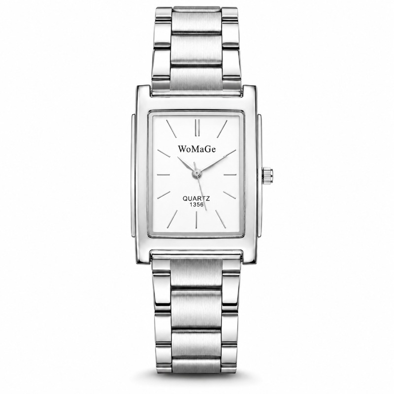 นาฬิกาข้อมือผู้ชายสแตนเลสสตีลส - Smartwatch Square Watches For Men บทวิจารณ์และราคา