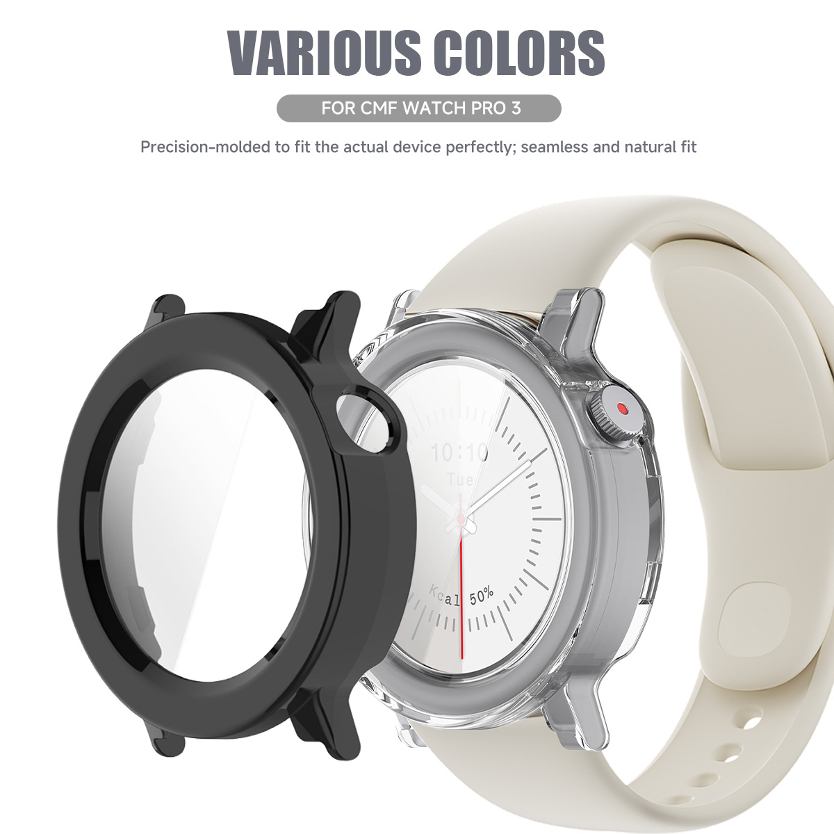 กระจก+เคสพีซีสำหรับนาฬิกา Noth - Smartwatch Nothing Watches บทวิจารณ์และราคา